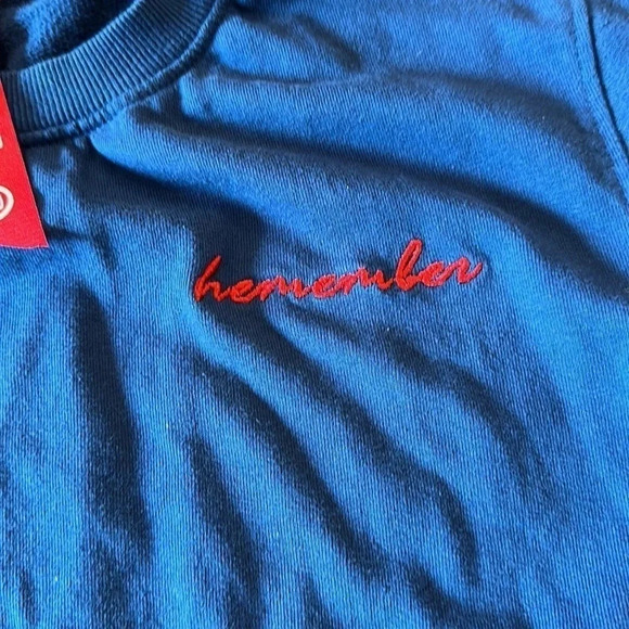 LOPE Blue Sweatshirt “remember” size M - Picture 4 of 6